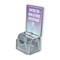 Azar Displays Clear Medium Molded Lottery Box W/ Pocket, Lock and Key 206009 - alternate 1
